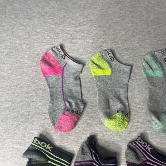 Reebok Women’s Athletic Performance Mismatched 7 Ankle Socks - Picture 5 of 7